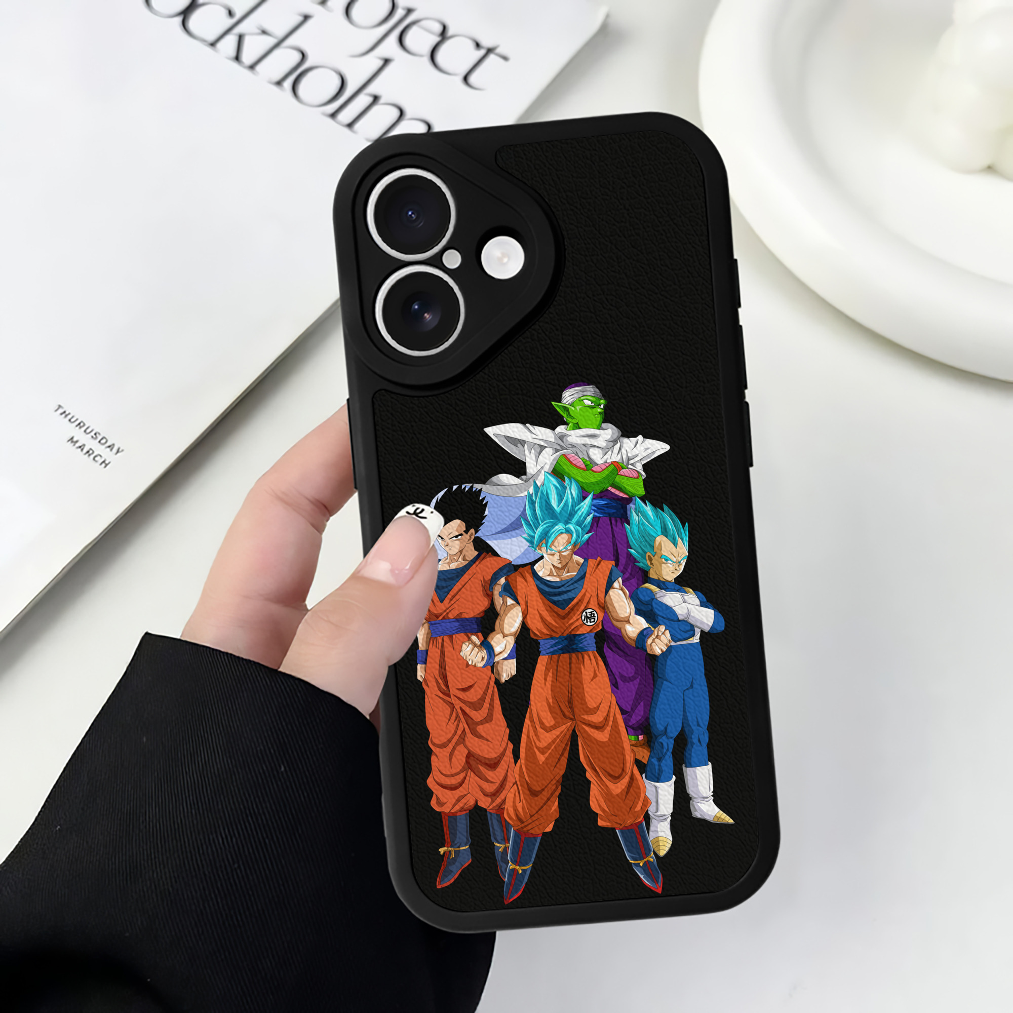 （画像用） ドラゴンボール DRAGON BALL 【iPhone 16シリーズ対応】シリコンスマホケース（レザー調） 材質：シリコン